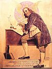 Norman Rockwell Ben Franklin's Sesquicentennial painting